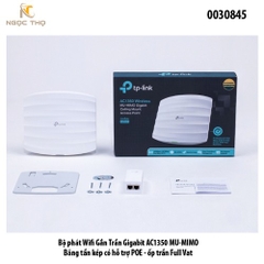 TP-Link Omada TL-EAP225 (AC1350) – Access Point gắn trần • Gigabit PoE • Băng tần kép • Quản lý Cloud – Chính hãng