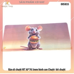 Bàn di chuột NT 30*70 3mm hình con chuột - lót chuột