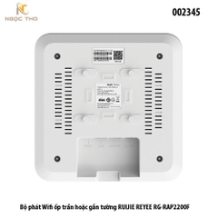 Bộ phát Wi‑Fi Ruijie Reyee RG‑RAP2200(F) – Ốp trần/treo tường – AC1300 (1267Mbps) Dual Band – 110 user – Quản lý Cloud