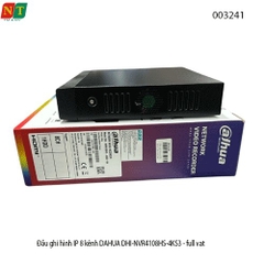 ĐẦU GHI HÌNH IP DAHUA DHI-NVR4108HS-4KS3 – 8 KÊNH – HỖ TRỢ CAMERA ĐẾN 8MP – HÀNG CHÍNH HÃNG – BH 24T