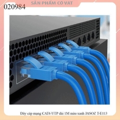 Dây cáp mạng CAT6 UTP dài 1M màu xanh JASOZ T-E113