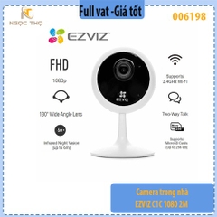 Camera Wifi Trong Nhà EZVIZ C1C 1080P – 2MP, H.265, Đàm Thoại 2 Chiều, Hồng Ngoại Ban Đêm – Chính Hãng, Full VAT
