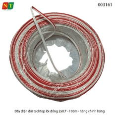 Dây Điện Đôi Mềm Techtop 2 x 0,7mm² – Lõi Đồng Nguyên Chất – Vỏ PVC Cháy chậm – Full VAT ( tính giá theo m )