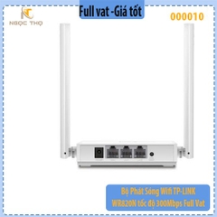 Router Wi-Fi TP-Link TL-WR820N – WiFi TP-Link Chuẩn N 300Mbps – 2 Ăng-ten 5dBi – Hỗ Trợ IPTV, Mạng Khách