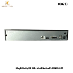 Đầu ghi hình IP Hikvision DS-7104NI-Q1/M – NVR 4 kênh 4MP – H.265+ – HDMI/VGA – Chính hãng – Full VAT – BH 24T