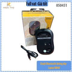 Chuột Bluetooth không dây Lapop RM60 – Đa thiết bị, chính hiệu, bảo hành 24 tháng, full VAT