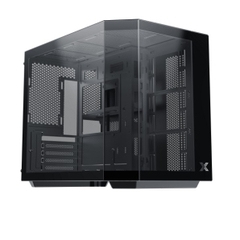Vỏ Case Xigmatek Cubi M Black EN42775 (Đen) – Case bể cá 3 mặt kính – Chính hãng, Full VAT
