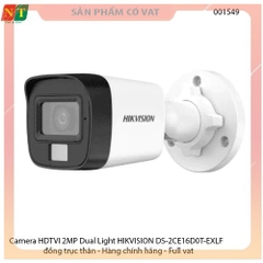Camera HDTVI 2MP Dual Light HIKVISION DS-2CE16D0T-EXLF - Hàng chính hãng - Full vat