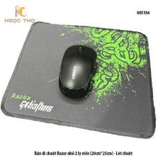 Bàn di chuột Razer 20×25cm – dày 2mm, khâu viền 360°, vải in nhiệt, đế cao su – Hàng zin – Full VAT