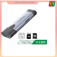 Đầu Đọc Thẻ Nhớ Đa Năng USB/TypeC 2 in1 VEGGIEG V-C305