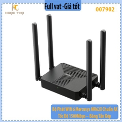 Bộ Phát Wifi 6 Mercusys MR62X – Chuẩn AX – Tốc Độ 1500Mbps – Băng Tần Kép – Hàng Chính Hãng – Full VAT