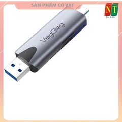 Đầu Đọc Thẻ Nhớ Đa Năng USB/TypeC 2 in1 VEGGIEG V-C305