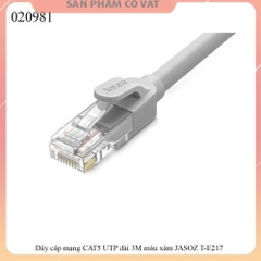 Dây cáp mạng CAT5 UTP dài 3M màu xám JASOZ T-E217