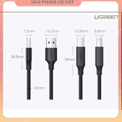 Cáp máy in USB 2.0 dài 1,5m Ugreen 10845 cao cấp