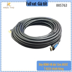 Dây HDMI 4K Dài 12m JASOZ T-A223 Chính Hãng – Kết Nối Ổn Định, Hình Ảnh Siêu Nét