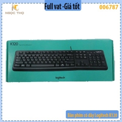 Bàn phím có dây Logitech K120 – USB – Full size – Gõ êm – Chính hãng | Full VAT