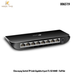 Switch TP-Link TL-SG1008D – Bộ Chia Mạng 8 Cổng Gigabit 10/100/1000Mbps – Plug & Play – Chính Hãng – Full VAT