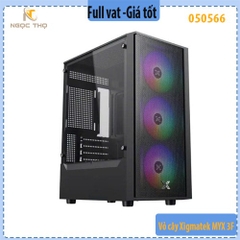 Vỏ Case Xigmatek MYX 3F – Micro-ATX/ITX – 2 mặt kính cường lực – 3 Fan ARGB sẵn – Chính hãng, Full VAT