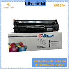 Hộp Mực Mitsuco 35A – Tương Thích HP CB435A/CB436A/CE285A/325 – Dùng Cho HP P1005/P1006/P1102/M1212/M1132 – Có Lỗ Đổ Mực