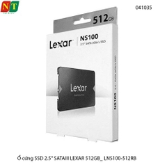 Ổ cứng SSD 2.5" SATAIII LEXAR 512GB_ LNQ100X512G-RNNNG - hàng chính hãng - full vat