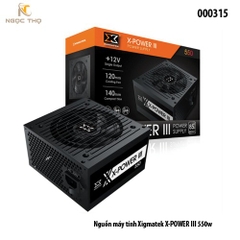 Nguồn Máy Tính Xigmatek X-POWER III 550W – PSU X-550 (EN45983) – Hiệu Suất 85% – Hàng Chính Hãng – Full VAT