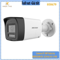 Camera IP 2MP Thân Trụ HIKVISION DS-2CD1021G1-I – Chuẩn Nén H.265+ – EXIR Ban Đêm – POE – Ngoài Trời – Chính hãng
