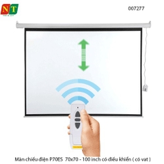 Màn chiếu điện DALITE P70ES 70x70 (100”) – 178×178cm – Có điều khiển – Chính hãng – Full VAT