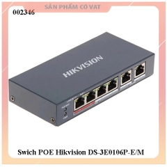 Switch mạng 4 cổng POE HIKVISION DS-3E0106P-E/M - Hàng Chính Hãng - full vat