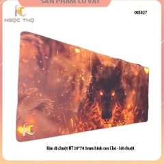 Bàn di chuột NT 30*70 3mm hình con Chó - lót chuột