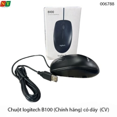 Chuột có dây Logitech B100 – USB Plug & Play – 800 DPI – Chính hãng | Full VAT