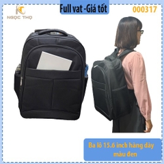 Ba lô laptop 15.6" – Hàng dày, màu đen – Zin – Full VAT