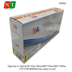 Hộp mực in Starink HP 150a 150nw MFP 178nw MFP 179fnw CCP-119A W2092A màu vàng -full vat