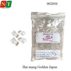 Hạt mạng RJ45 Cat5 Golden Japan – Chân đồng dày, mạ vàng – Túi 100 hạt ( giá tính theo túi)