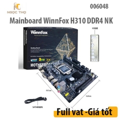 Mainboard WinnFox H310 DDR4 NK, Chipset Intel H310, Socket 1151, Hỗ trợ DDR4, VGA onboard (HDMI, D-Sub), Micro-ATX