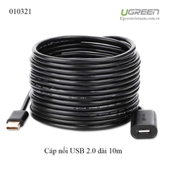 Cáp USB Nối Dài 10m Có Chip Khuếch Đại UGREEN 10321 – Chính hãng