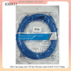 Dây Cáp mạng cat6 UTP dài 5M màu xanh JASOZ T-E117 hãng
