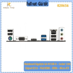Mainboard Gigabyte GA-H510M-H – Socket 1200 – Chipset H510 – VGA/HDMI – DDR4 – Micro-ATX – Hàng Chính Hãng – Full VAT