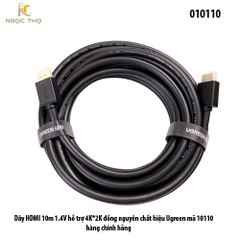 Dây HDMI 10m 1.4V Ugreen 10110 – Hỗ Trợ 4K*2K – Đồng Nguyên Chất – Hàng Chính Hãng – Full VAT