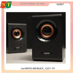 Loa Bluetooth RAPOO A80 BLACK – Nhỏ gọn, mạnh mẽ, thời trang