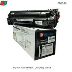 Hộp mực Mitsuco 337 / 83A (CF283A) – Có lỗ đổ & đổ thải – Chính hiệu – Full VAT