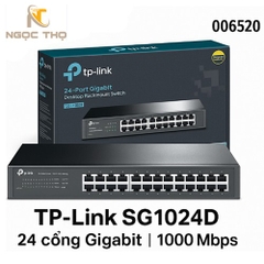 Chia mạng Switch TP-Link SG1024D – Bộ Chia Mạng Tplink 24 Cổng Gigabit 10/100/1000Mbps – Vỏ Kim Loại – Chính Hãng