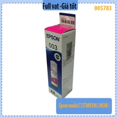 Mực in dùng cho máy in phun Epson model C13T00V398 (003M) – Màu đỏ Magenta – Mực in full Epson 003 chính hãng