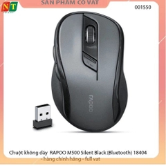 Chuột không dây  RAPOO M500 Silent Black (Bluetooth) 18404 - hàng chính hãng - full vat