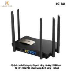Bộ Định Tuyến Wifi Ruijie RG-EW1200G PRO – Gigabit Băng Tần Kép AC1267Mbps – Hỗ Trợ Mesh – Hàng Chính Hãng – Full VAT