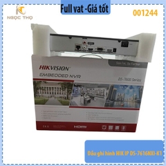 Đầu Ghi Camera IP Hikvision DS-7616NXI-K1 – 16 Kênh – Hỗ Trợ 1 Ổ Cứng 10TB – AI Thông Minh – Chính Hãng – Full VAT