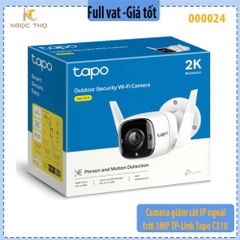 Camera IP ngoài trời TP-Link Tapo C310 – 3MP (2304×1296) – Wi-Fi/LAN – IR 30m – Đàm thoại 2 chiều - chính hãng