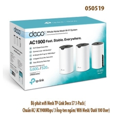 Bộ Phát Wi-Fi Mesh TP-Link Deco S7 (3-Pack) – Chuẩn AC1900Mbps – 3 Ăng-ten Ngầm – Hỗ Trợ Dưới 100 thiết bị