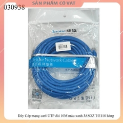 Dây Cáp mạng cat6 UTP dài 10M màu xanh JASOZ T-E118 hãng