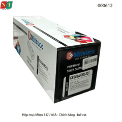 Hộp mực Mitsuco 337 / 83A (CF283A) – Có lỗ đổ & đổ thải – Chính hiệu – Full VAT