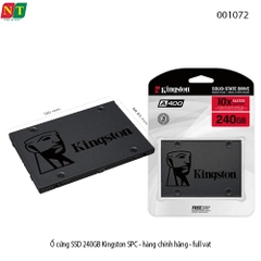 Ổ cứng SSD Kingston SPC 240GB – Tăng tốc toàn diện cho Laptop/PC – Chính hãng – Full VAT – BH 36 tháng